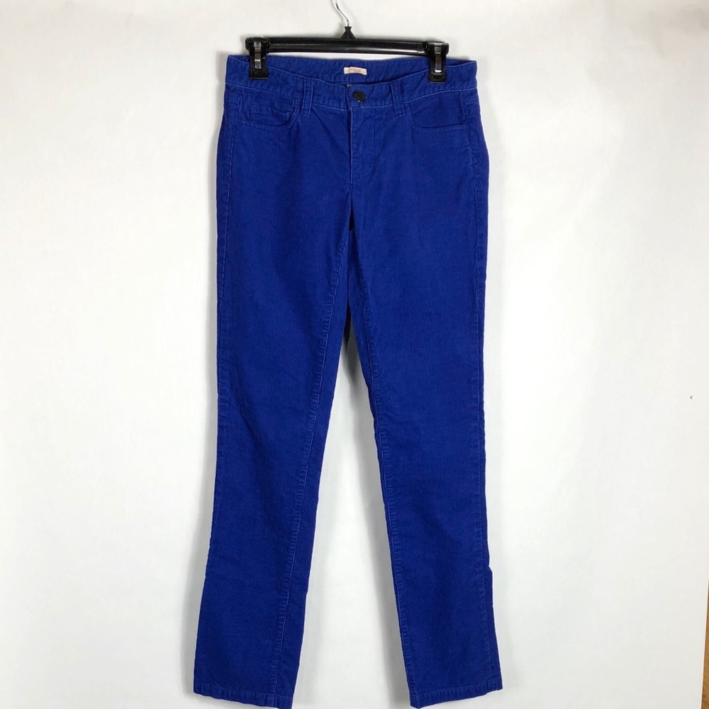 J. Crew matchstick corduroy stretch blue pants 26R